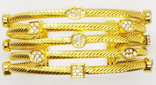 MPM PLAZA - Jewelry – Cleopatra Gold Cuffs.cat.224/6707 – RRP £25.35 NOW £10.13